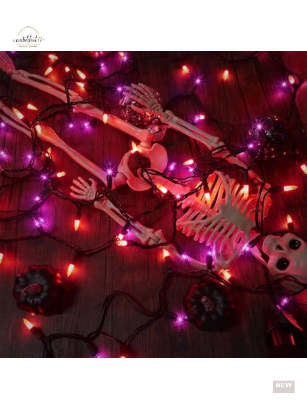 Incandescent Mini String Lights Halloween Decor Connectable Outdoor 100 Count - Picture 5 of 5